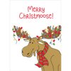 Tree-Free Greetings Christmas Cards, Holiday Card Set with Matching Envelopes, 5x7 Inch Cards, Box Set of 10, Merry Christmoose (HB30409)