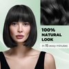 KAISASA Black Hair Dye Shampoo 3 in 1，Argan Natural Herbal Hair Color Shampoo Covers Gray Hair for Women and Men (16.9 fl.oz Black)