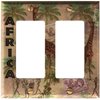 Art Plates - Africa Switch Plate - Double Rocker