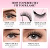 Bepholan False Eyelashes 20 Pairs Pack Natural Look Fluffy 3D False Lashes Soft Faux Mink Strip Lashes Volume Fake Eye Lashes（H02)