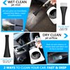 Fochutech Car Cleaning Kit, Car Detailing Kit Cleaning Gun Works with Air Compressor, Pro Auto Detailing Supplies Automotive Interior Deep Clean Stain Remover for Upholstery Carpet Seat Headliner
