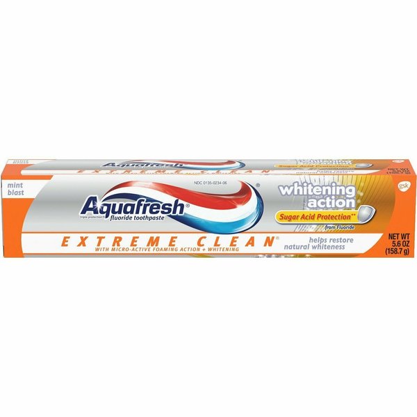 Aqua Fresh Extm White 5.6 Size 5.6z Aquafresh Extreme Clean Whitening Mint Toothpaste - Pack of 3