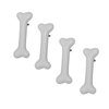 4pcs Halloween White Dog Bone Hair Clips,Artificial Dog Bone Hairpins Alligator Barrettes Christmas Hair Accessories for Kids Girls