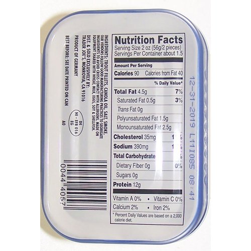 Trader Joe's Farm Raised Smoked Trout Skinless in Canola Oil – (3 Pack)