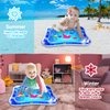 ZMLM Baby Tummy Time Water Mat, Infant Baby Toy Water Play Mat Inflatable Sensory Babies Valentines Day Easter Gifts for Kids Small Pad Newborn 3 6 9 12 Month Boy Girl Toddler