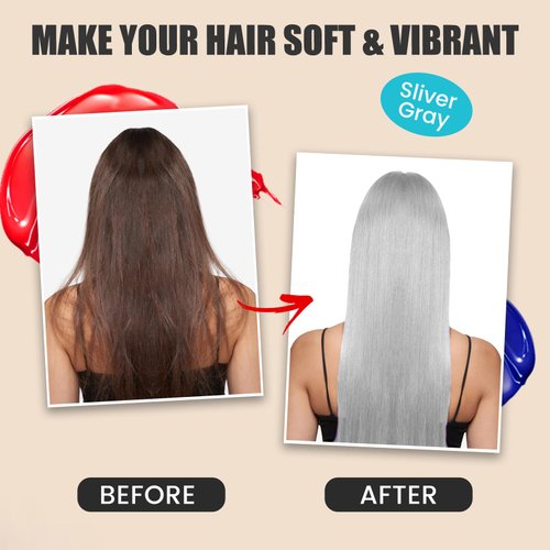 Depositing Hair Mask, Hair Refreshing Conditioner, Non-foaming, Cruelty-free 5.28 fl.oz (Sliver Gray)