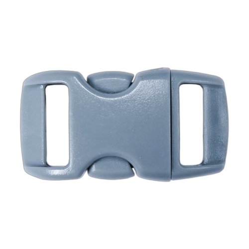 PARACORD PLANET Brand Contoured Side Release Buckle – 3/8 Inch (Gray, 10 Pack)