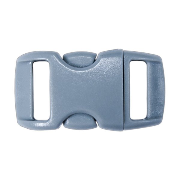 PARACORD PLANET Brand Contoured Side Release Buckle – 3/8 Inch (Gray, 10 Pack)