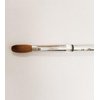 Petal Kolinsky Silver Handle Acrylic Nail Brush Manicure Powder (Size 14)