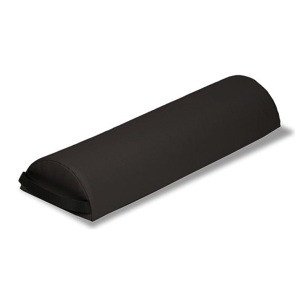 EARTHLITE Bolster Pillow Half Jumbo – Durable Massage Bolster, 100% PU Upholstery incl. Strap Handle/Professional Quality for Massage Tables/Back Pain Relief, Black