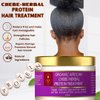 MAKOF BEAUTY Chebe Deep Conditioner Protein Treatment, creamy rich texture formulated with naturals butters and Ayurvedics herbs. Provides Moisture, Hydration and Promote growth. 8oz(250ml)