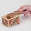 Bits and Pieces - Detailed Mosaic Secret Puzzle Box - 7 Step Solution - Wooden Money Box Brainteaser - Secret Compartment Brain Game