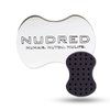 NuDred Hair Brush for Black Men and Women, Twisting Sponge for Curling Afro Style Dreads, Coils & Twists, Barber Curling Care Tool (Silver, Small Holes)