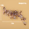 Rumtock Purple Crystal Gold Hair Comb for Wedding Brides Women Vintage Hair Accessories Jewelry