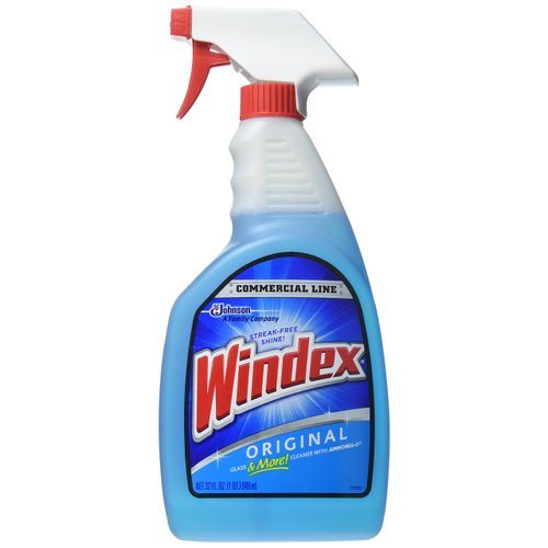 SC Johnson SC JOHNSON 08521 Windex Glass Cleaner, 32-Ounce, Blue, 32 Fl Oz (Pack of 1)
