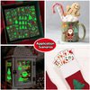 Cerlaza 16 Sheets Glow Christmas Tattoos for Kids Holiday, Christmas Stocking Stuffers Party Decorations Supplies, Xmas Stickers for Boys Girls Party Favors Games Toys
