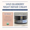 Indian Meadow Herbals Wild Blueberry Night Repair Cream (1.76 oz.) USDA CERTIFIED ORGANIC. Nourishes & rejuvenates. Promotes a radiant complexion.