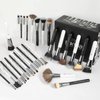 DUcare Professional Makeup Brushes set Panda Series Makeup Brush Set 31Pcs Kabuki Foundation Blending Face Powder Blush Concealers Eye Shadows With Leather Case Organizer