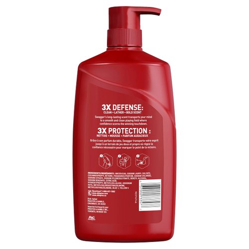 Old Spice Swagger Scent of Confidence, Body Wash for Men, 33.4 fl oz
