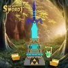 BOTW The Master Sword Glowing Building Block Set，Compatible with Lego Link’s Sword Toy Set for Adults Boy Fans Kids Ages 6-12 Year Old（498PCS）