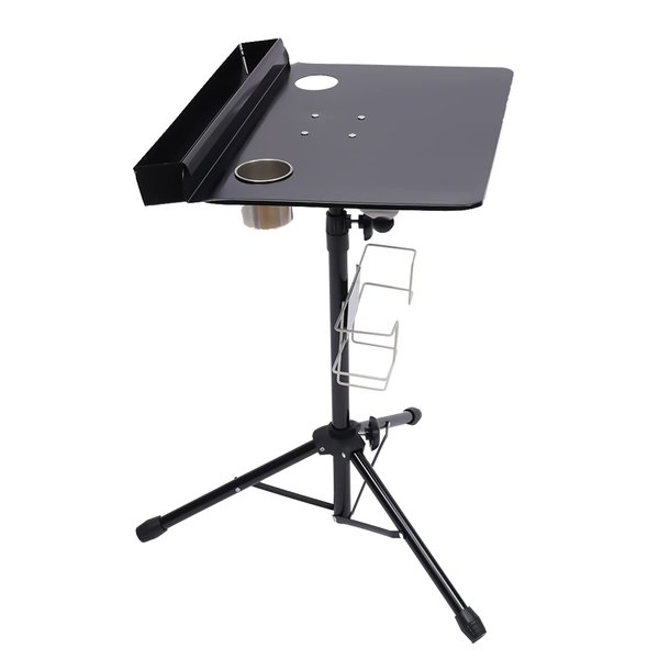 KinHall Tattoo Workstation, Height Adjustable Salon Serving Tray Portable Detachable Tripod Tattoo Table Table Tattoo Mobile Workstation for Beauty Salon Tattoo Equipment Mobile Tattoo Table