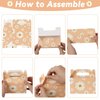 12 Pcs Daisy Flower Treat Boxes Party Supplies Hippie Daisy Flower Summer Party Favors Goodie Gift Boxes for Girls Birthday Baby Shower Wedding Party Decorations Retro Hippie Boho Treat Candy Box Home