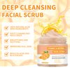 Vitamin C Face Scrub, Exfoliating Facial Wash with Retinol, Face Scrub,Facial Exfoliating Scrub, Facial Scrubs for Women,Deep Cleansing Face Wash Cleanser for Women Men