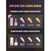 SHEGLAM Chroma-Glow Bloom Liquid Highlighter Color Changing Gel Cream Multichrome Highlighter High-Shine Finish Long Wear Brightening Non-Caking-Solar Flare