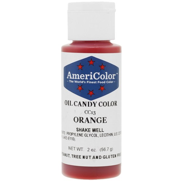 Orange Oil-Based Candy Color 2 Ounces by Americolor