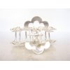 Generic Silver metal peacock faux pearl and clear crystal hair claw clip bridal clip