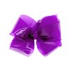 Wee Ones Girls' WeeSplash Vibrant Colored Vinyl Swim Hair Bow on a WeeStay Hair Clip, King, Purple