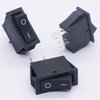 Twidec/5Pcs Rocker Switch 2 Pins 2 Position ON/Off AC 15A/125V 20A/250V SPST Car Boat Black Rocker Switch Toggle（Quality Assurance for 1 Years）KCD3-101