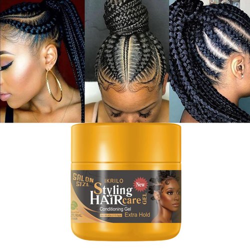 Joyeee Braid Gel, Twist Lock Edge Control Gel for Hair Defining, Curly Hair Favorite, No White Residue, Extreme Hold & Reduces Frizz for Braids, Locs, Twists, Cornrows, Wavy or Kinky Hair, 113.5g