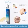 Ofanyia Caffeine Eye Serum, Under Eye Roller Cream for Dark Circles and Puffiness, Reduce Wrinkles and Fine Lines, Eye Roller Serum with 360° Massage Ball Eye Bags Treatment for Men Women