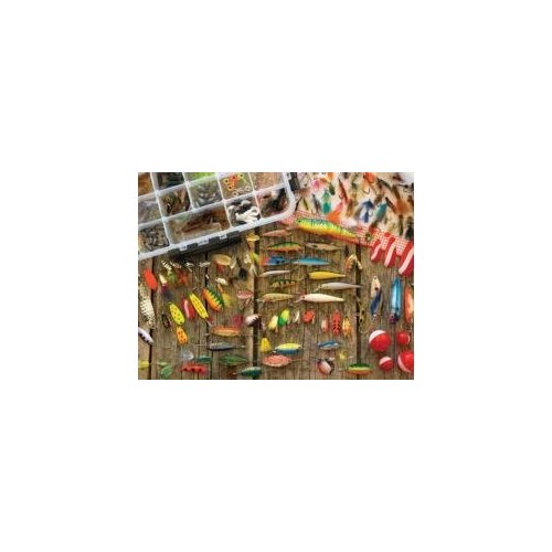 Cobblehill 57149 MO 500 Fishing Lures Puzzle, Various