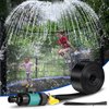 Trampoline Sprinkler for Kids with 39.4ft LED Trampoline Lights 39 ft Long Outdoor Trampoline Water Sprinkler with Remote Control Trampoline Rim LED Light for Outdoor Water Games Yard (Water Whirl)