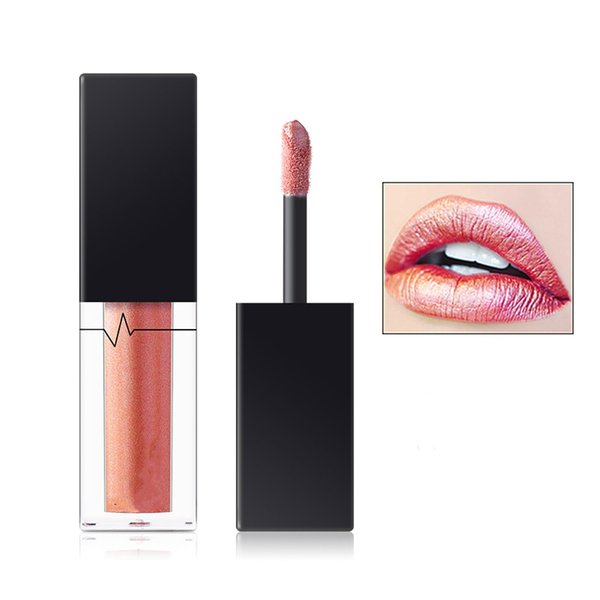 MAEPEOR Metallic Liquid Lipstick 24 Color Metal Diamond Pearl Lipstick Long Wear and Non-stick Cup Mermaid Lip Gloss (Colors 8)