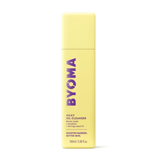BYOMA Milky Oil Cleanser - Hydrating Facial Cleanser for Skin Barrier Repair - Tri-Ceramide Face Wash for Sensitive Skin & All Skin Types - Deeply Hydrated Skin, No Oily Residue - 3.38 fl oz