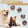 JKW Pet Toys, Stuffed Boar Dog Toys， Squekay Plush Toys