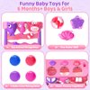 YEGEER Toys for 1 2 3 Years Old Girls, Musical Toys for 6-12-18-24 Months, Interactive Toddler Toys, Montessori Toys, Christmas Birthday Gifts for Baby Kids Toddlers Age 1-2 Years Old