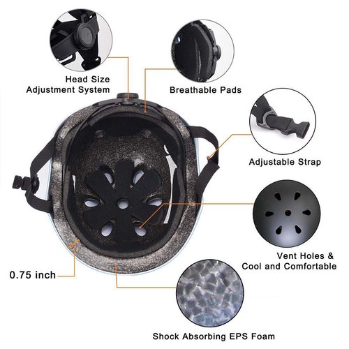 KAMUGO Kids Adjustable Helmet, Suitable for Toddler Kids Ages 2-8 Boys Girls, Multi-Sport Safety Cycling Skating Scooter Helmet (Pink, Small)