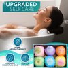 Bath Bombs Gift Set - 6 XXL Bubble Bath Fizzies (4.1 oz Each) with Natural Dead Sea Salt Cocoa and Shea Essential Oils - Best Gift Idea for Birthday, Mom, Woman, Girl, Him, Kids