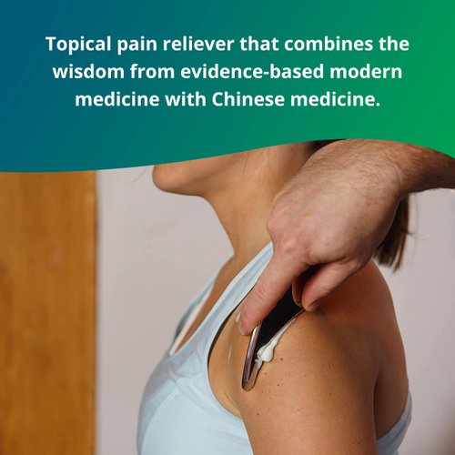 Aulief Topical Pain Reliever Cream by China-Gel - Herbal Therapeutic Massage Cream to Help Sooth Away Muscle and Joint Discomfort, Mint Green, 16 oz Bottle with Pump