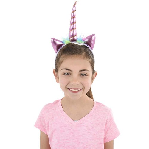 Unicorn Headband - (Pack of 12) Unicorn Headband for Girls, Toy Unicorn Party Favors for Kids, Unicorn Birthday Party Supplies for Kids, Sparkly Flexible Unicorn Horn Headband, Unicorn Party Hats