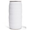 Juvale 109 Yards White 1/2 Inch Elastic Band for Sewing Clothes, Stretch Knit Bands for DIY Arts and Crafts, Tailoring, Clothing Garment Repair, Kitting Supplies (0.5 Inches Wide)