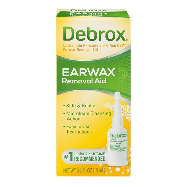 Debrox Earwax Removal Aid, 0.5 oz Earwax Removal Drops | Pack of 3