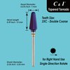 C & I TAPERED TORNADO & TEXAS TORNADO Nail Drill Bit for Nail Drill Machine, Purple Coated (Tapered Tornado XXC)