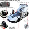 Therina Toy Cars Model Koenigsegg Jesko 1/24 White Alloy Collectibles Die-cast Vehicles with Sound and Light