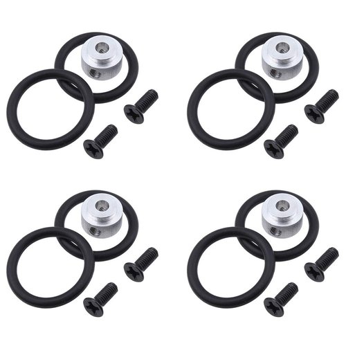 Hobbypark 4pcs RC Airplane Prop Saver 3.17mm with Screws Rubber O Rings Kit for Electric Engine Brushless Motor Shaft E Plane Replacement Parts
