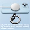 Magnetic Phone Grip for MagSafe, Removable Magnetic Phone Ring Holder Rotatable Kickstand Compatible with iPhone 15 Pro Max / 14 Pro Max / 13 Pro Max / 12 and Smartphones (Black)